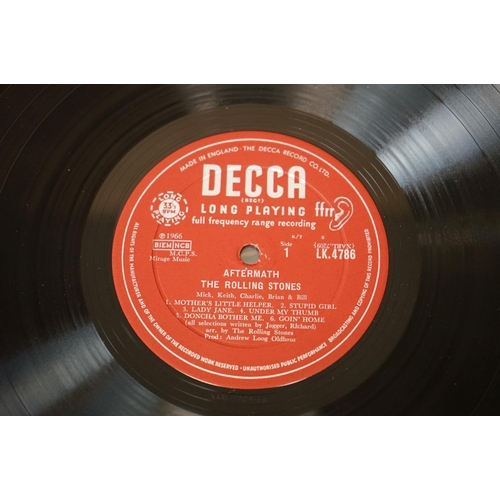 386 - Vinyl - Rolling Stones Aftermath on Decca LK 4786 mono unboxed red Decca label.  Matrices -6B / -6A ... 