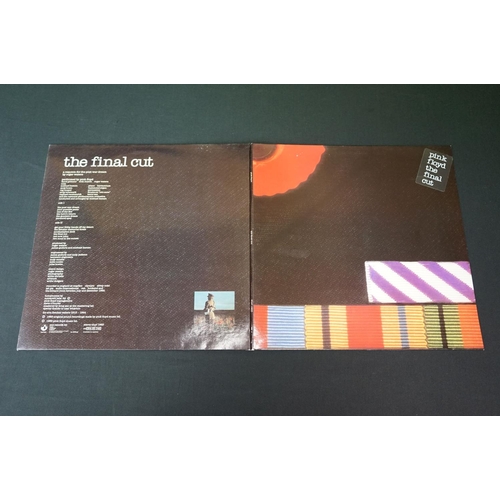 388 - Vinyl - 3 Pink Floyd LP's to include The Final Cut (SHPF 1983) sticker to front of sleeve, black inn... 