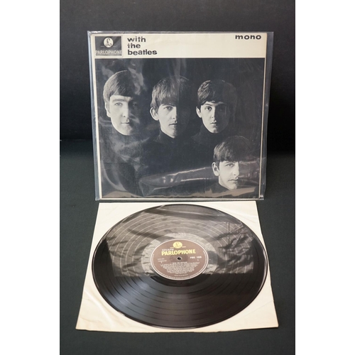 395 - Vinyl - The Beatles 4 LP's to include With The Beatles (PMC 1206) The Parlophone Co Ltd and Recordin... 