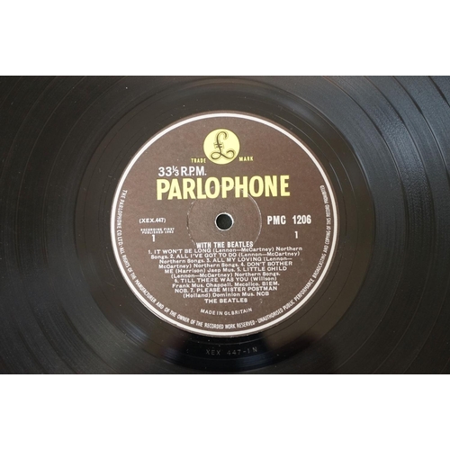 395 - Vinyl - The Beatles 4 LP's to include With The Beatles (PMC 1206) The Parlophone Co Ltd and Recordin... 