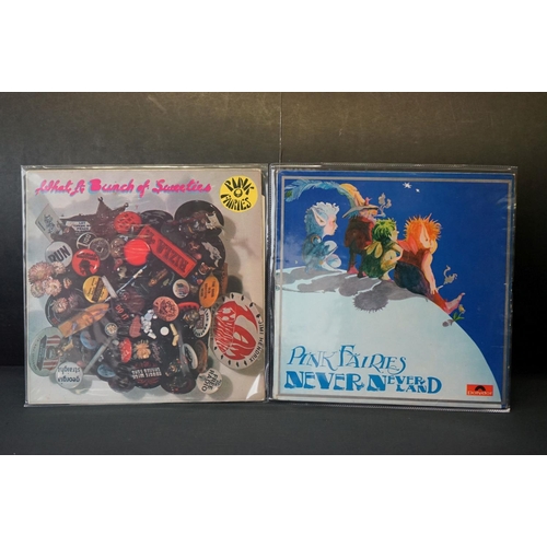 396 - Vinyl - 2 Pink Fairies LP's to include Never Never Land (2383 045) standard sleeve, black vinyl, and... 