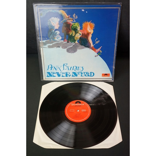 396 - Vinyl - 2 Pink Fairies LP's to include Never Never Land (2383 045) standard sleeve, black vinyl, and... 