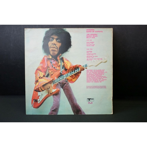 404 - Vinyl - Jimi Hendrix Band Of Gypsys on Track 2406 002 puppet sleeve, spindle marks to label.  Sleeve... 