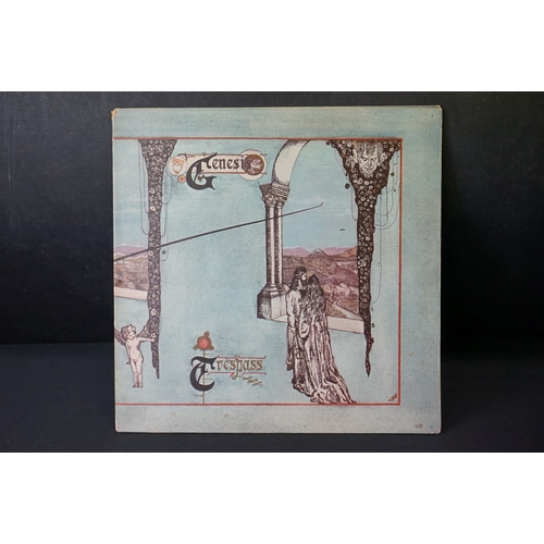 408 - Vinyl - 2 Genesis LP's to include Trespass (CAS 1020) pink scroll label, gatefold sleeve with lyric ... 