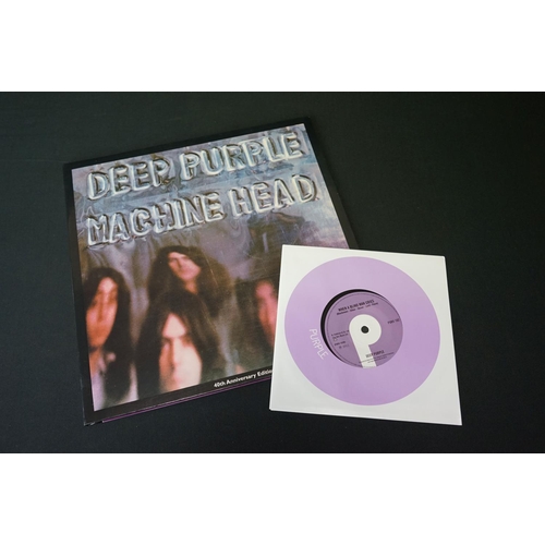 409 - Vinyl - 3 Deep Purple LP's to include In Rock (SHVL 777) Stereo, no EMI to label, and two copies of ... 