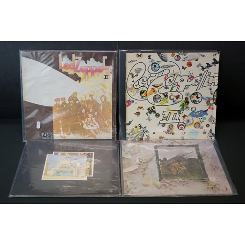 410 - Vinyl - 4 Led Zeppelin LP's to include Two (588198) plum Atlantic label, name to label both sides, T... 