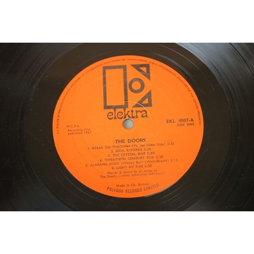 435 - Vinyl - The Doors 2 LP's to include Waiting For The Sun (EKL 4024) mono, orange label with black let... 