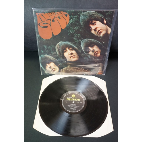 444 - Vinyl - 3 The Beatles LP's to include 2 copies of Rubber Soul (PMC 1267) both with The Gramophone Co... 