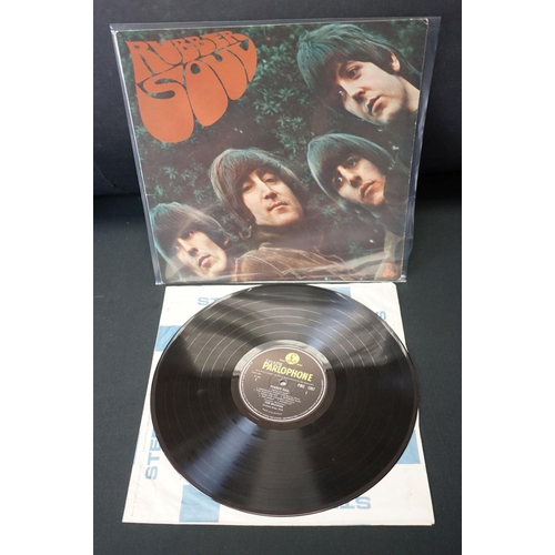 444 - Vinyl - 3 The Beatles LP's to include 2 copies of Rubber Soul (PMC 1267) both with The Gramophone Co... 