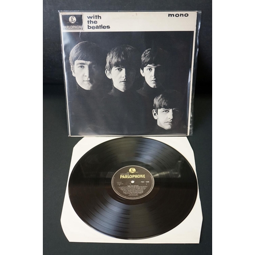 446 - Vinyl - 3 The Beatles LP's to include With The Beatles (PMC 1206) second pressing with Recording Fir... 