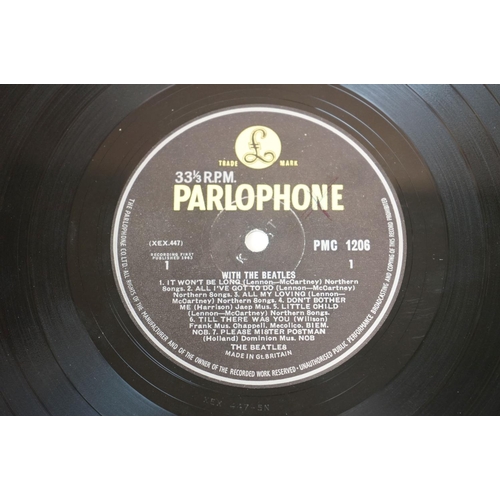 446 - Vinyl - 3 The Beatles LP's to include With The Beatles (PMC 1206) second pressing with Recording Fir... 