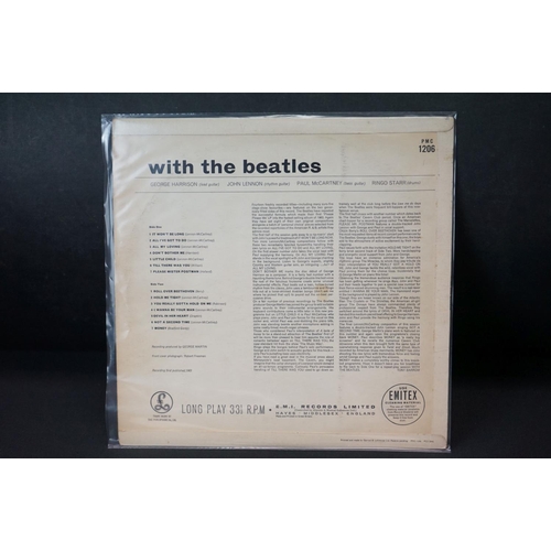 446 - Vinyl - 3 The Beatles LP's to include With The Beatles (PMC 1206) second pressing with Recording Fir... 