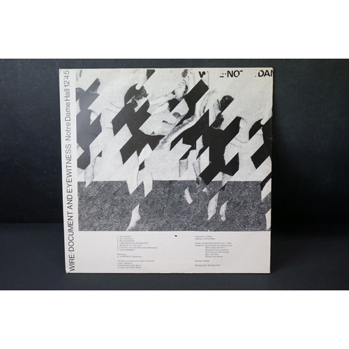 473 - Vinyl - The Wire Document and Eyewitness LP on Roughtrade Roughtrade29 + Rough 2912 vinyl ex & sleev... 