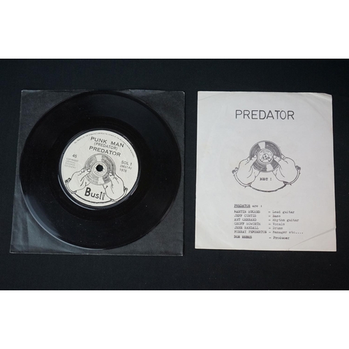 499 - Vinyl - Predator Punk Man / Paperboy Song on Criminal Records (SOL 1/2).  Complete with lyric sheet ... 