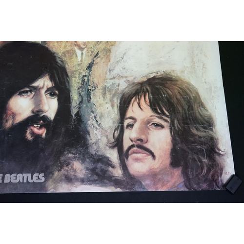 563 - Memorabilia - Rare The Beatles poster by Jorn Beinkamp.  Info to bottom left of poster reads 101256 ... 