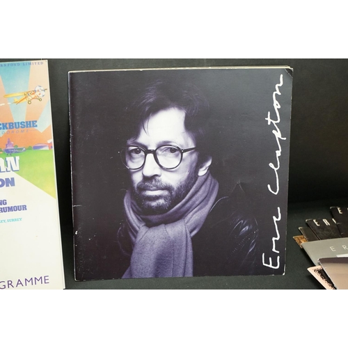 565 - Memorabilia - Collection of 17 Eric Clapton tour programmes, fanzine and a calendar including offici... 