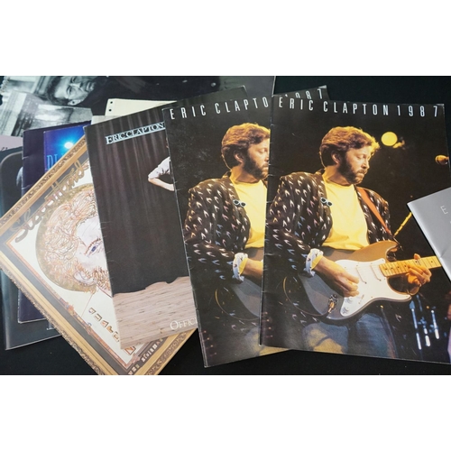 565 - Memorabilia - Collection of 17 Eric Clapton tour programmes, fanzine and a calendar including offici... 