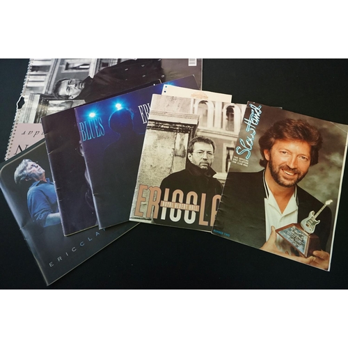 565 - Memorabilia - Collection of 17 Eric Clapton tour programmes, fanzine and a calendar including offici... 