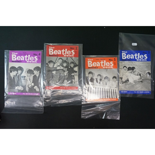 574 - Memorabilia - 4 copies of The Beatles Book No. 2, 3, 4 & 5 along with some Top Pops magazines and so... 