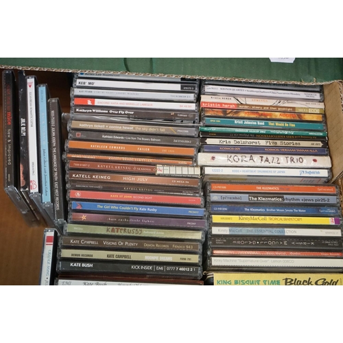 356 - CDs - Around 250 CDs spanning the decades and genres to include Astrid, Alice Cooper, KD Lang, Kate ... 