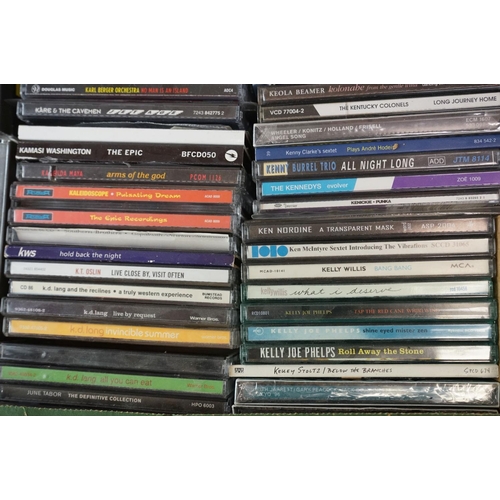 356 - CDs - Around 250 CDs spanning the decades and genres to include Astrid, Alice Cooper, KD Lang, Kate ... 