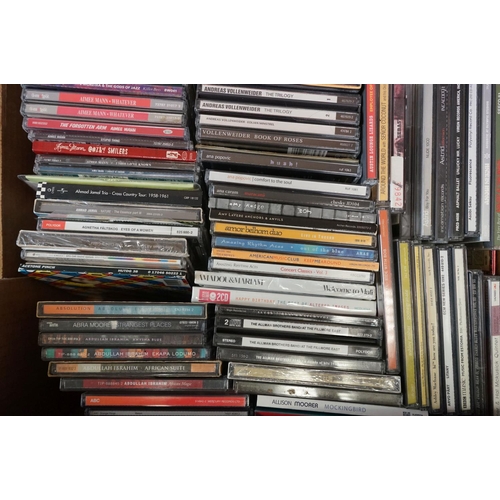 356 - CDs - Around 250 CDs spanning the decades and genres to include Astrid, Alice Cooper, KD Lang, Kate ... 