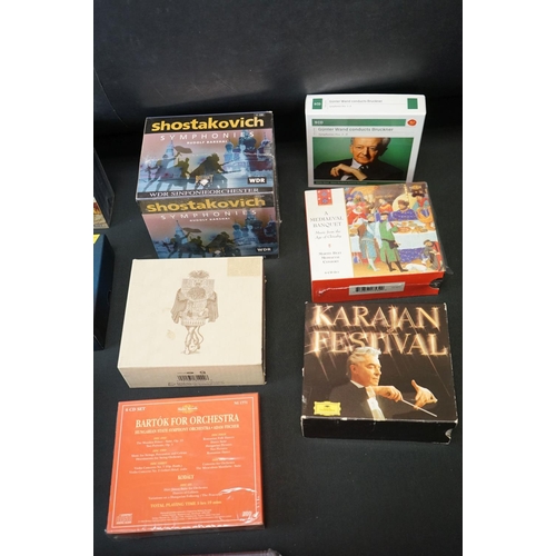 367 - CD's - 18 classical / classical related box sets, to include Rostropovich, Karajan, Jacqueline Du Pr... 