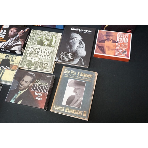 368 - CD's - Group of 18 blues / folk related box sets, to include Bob Dylan, B B King, Loudon Wainwright ... 