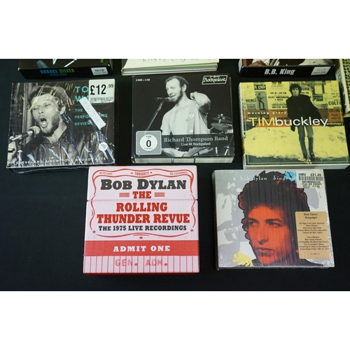 368 - CD's - Group of 18 blues / folk related box sets, to include Bob Dylan, B B King, Loudon Wainwright ... 