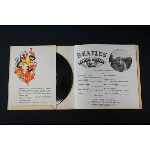 434 - Vinyl - The Beatles Magical Tour MMT 1 mono with blue lyric sheet (rust to staples), no inner sleeve... 