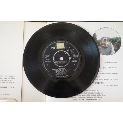 434 - Vinyl - The Beatles Magical Tour MMT 1 mono with blue lyric sheet (rust to staples), no inner sleeve... 