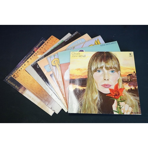 509 - Vinyl - Approx 70 Folk LP's including Joni Mitchell, Ralph McTell, Richard & Linda Thompson, Alan St... 