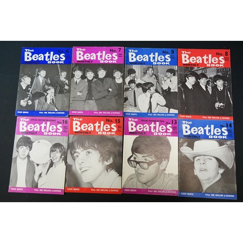 553 - Memorabilia - The Beatles Monthly Magazine 11 editions Nos 6,7,8,9,10,11,12,13,14,15,16 Vg overall