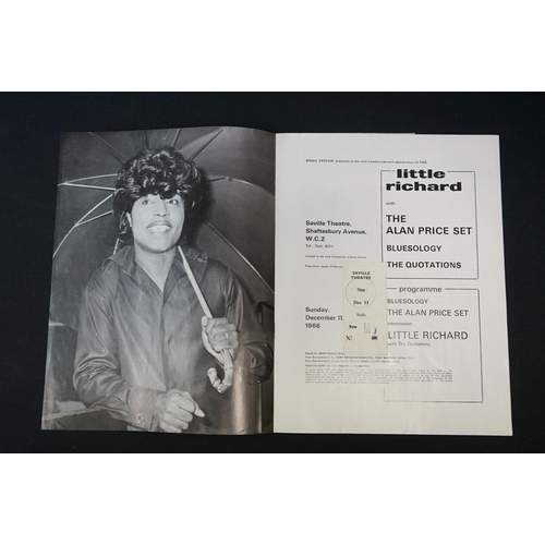 557 - Memorabilia - Little Richard programme for his London concert appearance on 11th December 1966.  Tic... 