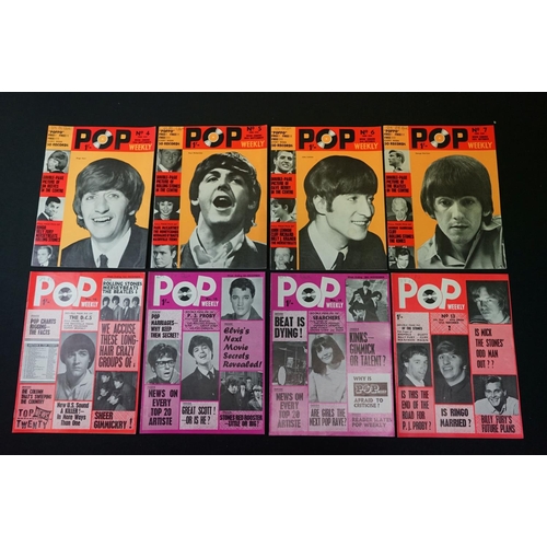 570 - Memorabilia - Pop Weekly magazines second year Nos 24-50 (39 has no front cover), third year Nos 4,5... 