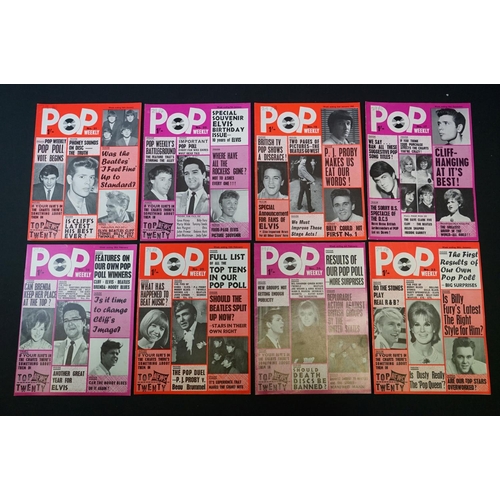 570 - Memorabilia - Pop Weekly magazines second year Nos 24-50 (39 has no front cover), third year Nos 4,5... 