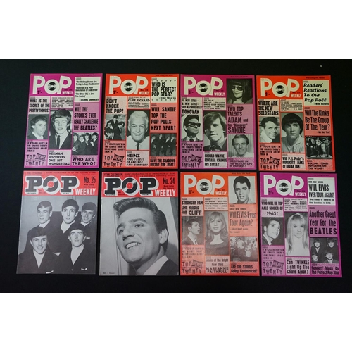 570 - Memorabilia - Pop Weekly magazines second year Nos 24-50 (39 has no front cover), third year Nos 4,5... 