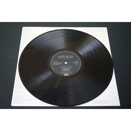 571 - Vinyl & Autograph - Kate Bush The Sensual World (EMD 1010) signed with Happy Christmas note.  Vg+