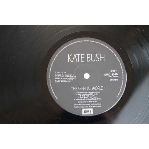 571 - Vinyl & Autograph - Kate Bush The Sensual World (EMD 1010) signed with Happy Christmas note.  Vg+