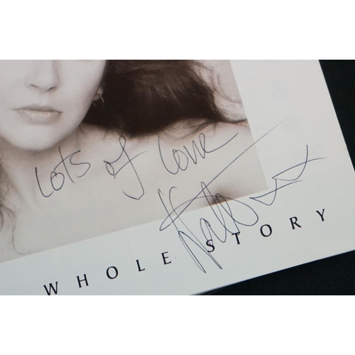 572 - CD & Autograph - Kate Bush The Whole Story CD signed with Lots Of Love message, along with a persona... 