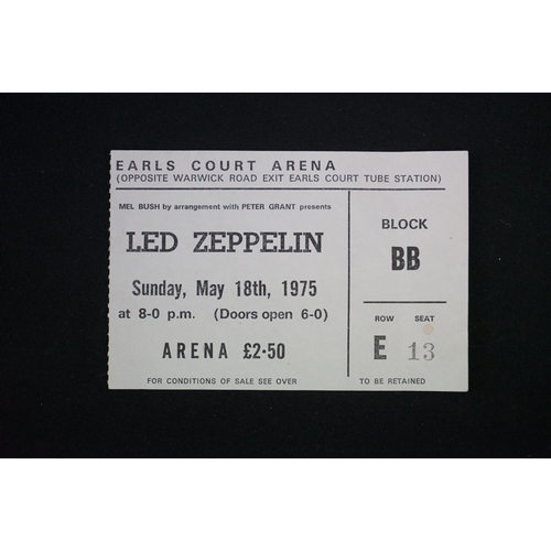 573 - Memorabilia - Led Zeppelin 1975 original Concert programme for Earl Court + 2 tickets for the 18th o... 