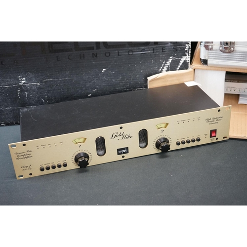 590 - Music Equipment - A boxed TC Helicon VoicePro voice processor effects unit, along with a SPL Gold Mi... 