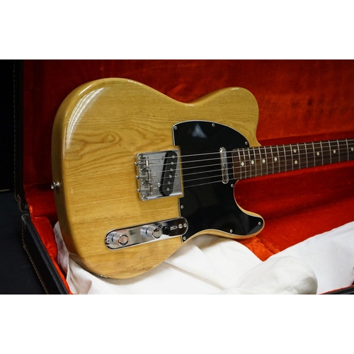 603 - Guitar - 1977/78 USA made Fender Telecaster in natural ash finish.  Comes with original Fender hardc... 