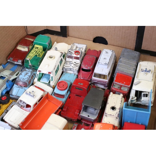 1412 - Quantity of play worn diecast models from the mid 20th C onwards to include Corgi, Dinky & Matchbox ... 