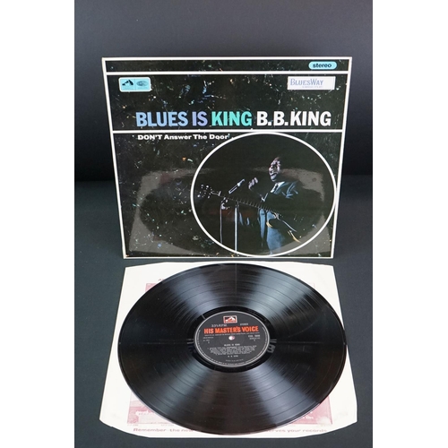 14 - Vinyl - Blues - 2 UK 1st pressing albums.  B.B. King - Blues Is King (UK 1967, Stereo, His Master’s ... 