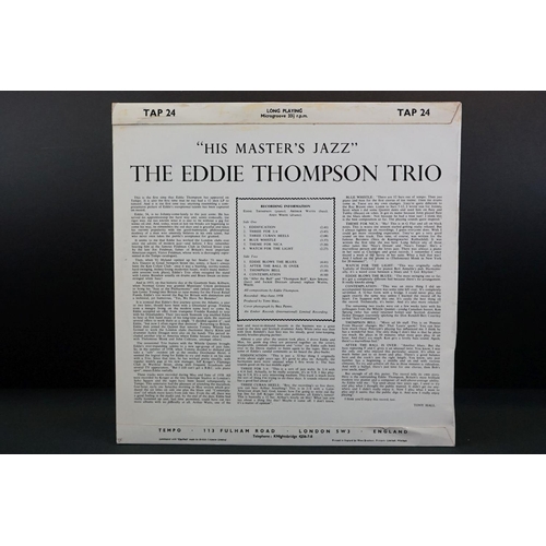 22 - Vinyl - British Jazz - The Eddie Thompson Trio - His Master’s Jazz (Original UK 1959 1st pressing, T... 