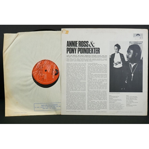 30 - Vinyl - Jazz - 10 Original Uk pressing Jazz albums, including : Annie Ross & Pony Pointdexter (Polyd... 