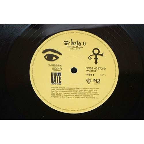 4 - Vinyl - Prince - 5 UK limited edition 12”. I Hate U (W0315T) EX / EX (unplayed), Mountains (W8711T) ... 