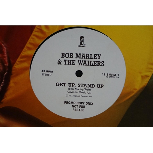 73 - Vinyl - Reggae - Bob Marley & The Wailers - 3 albums and 7 12”, including Promos, Test Pressing, to ... 