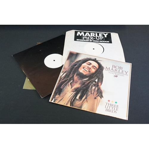 73 - Vinyl - Reggae - Bob Marley & The Wailers - 3 albums and 7 12”, including Promos, Test Pressing, to ... 